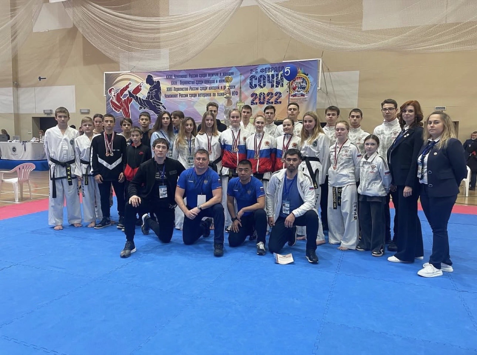 Спортсмены и тренеры Федерации на чемпионате России